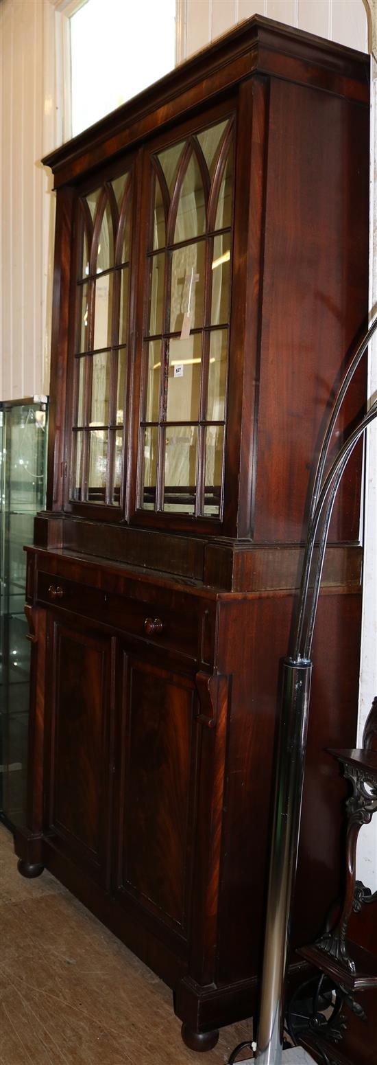 Regency mahogany large bookcase(-)